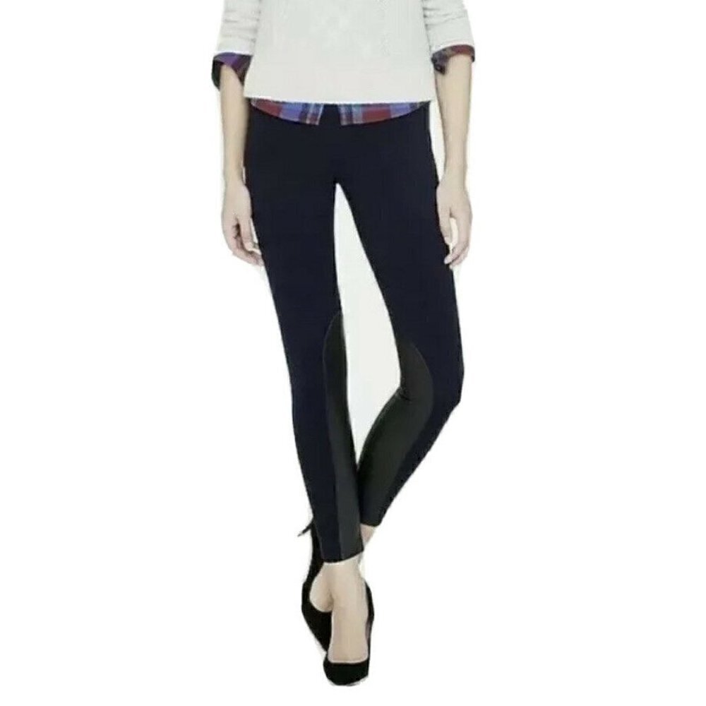 J Crew Black Pixie Jodhpur Leggings Leather Pants